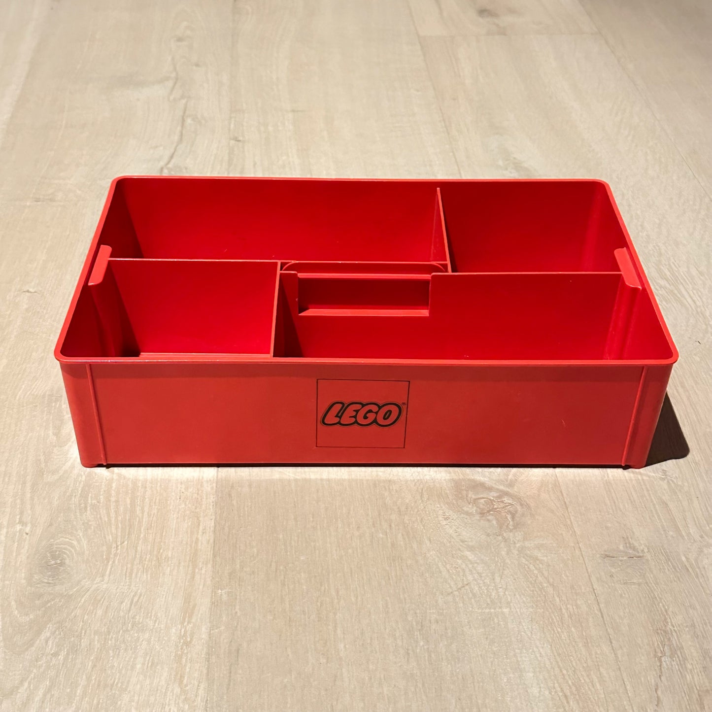 LEGO sorteringsboks / oppbevaringsboks med hank fra 1970-tallet