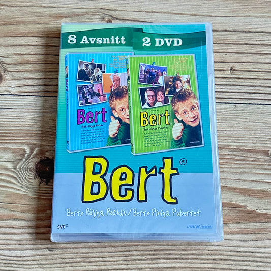 Bert: Berts röjiga rockliv / Berts piniga pubertet (Dubbel-DVD) Ny i plast