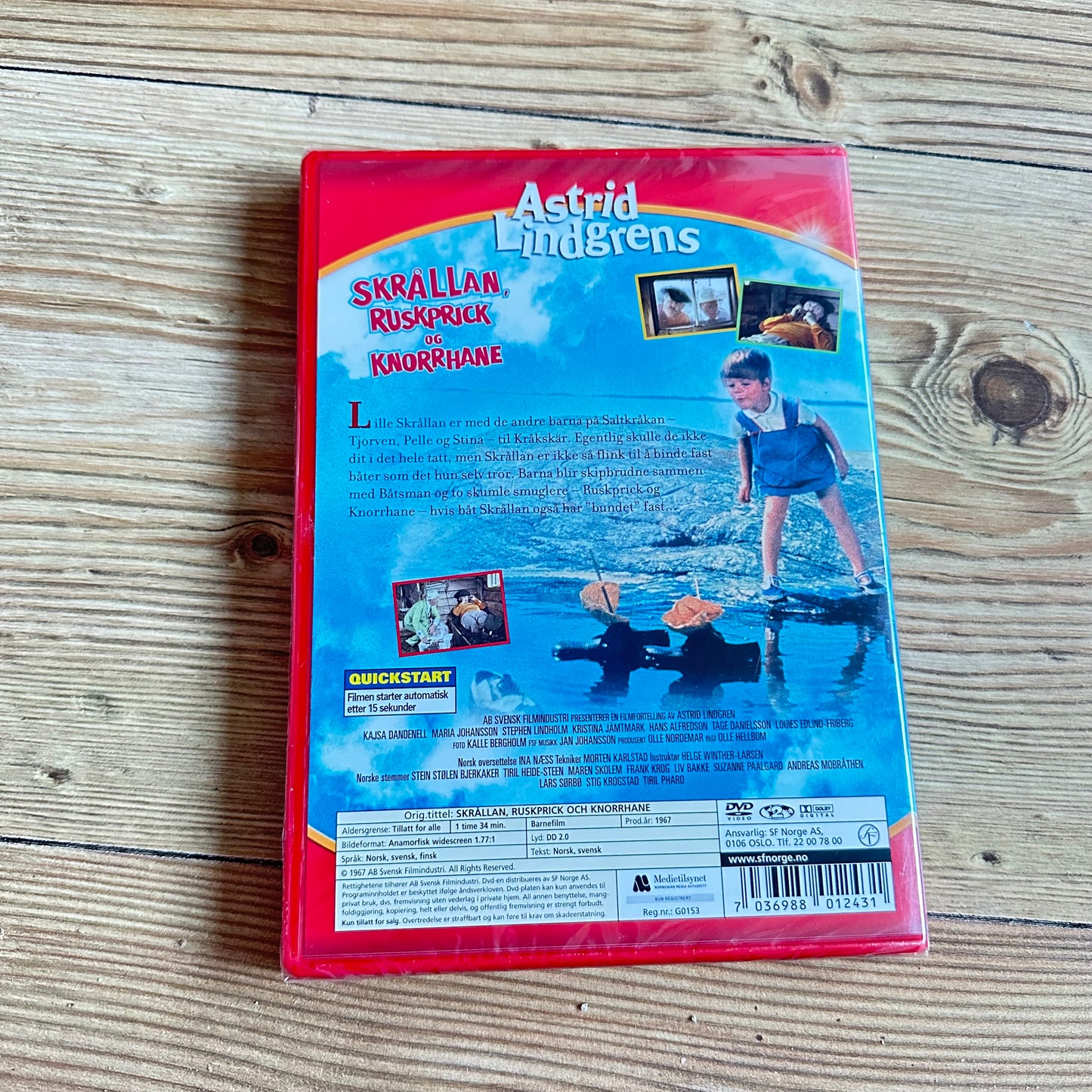 Skrållan, Ruskprick og Knorrhane (DVD) - Ny i plast!