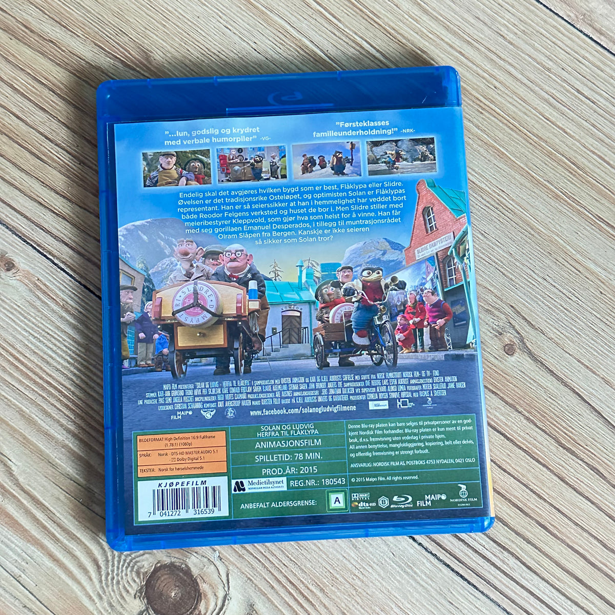 Solan og Ludvig herfra til Flåklypa (Blu-ray)