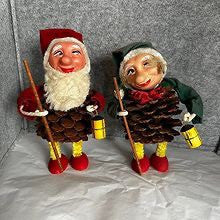 2 stk Store Gamle Konglenisser (20cm)