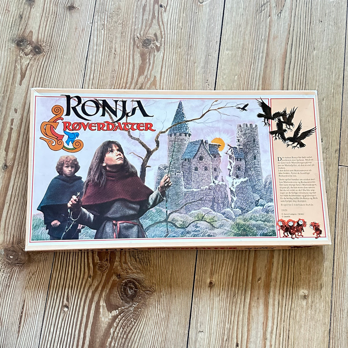 Ronja Røverdatter brettspill fra 1985