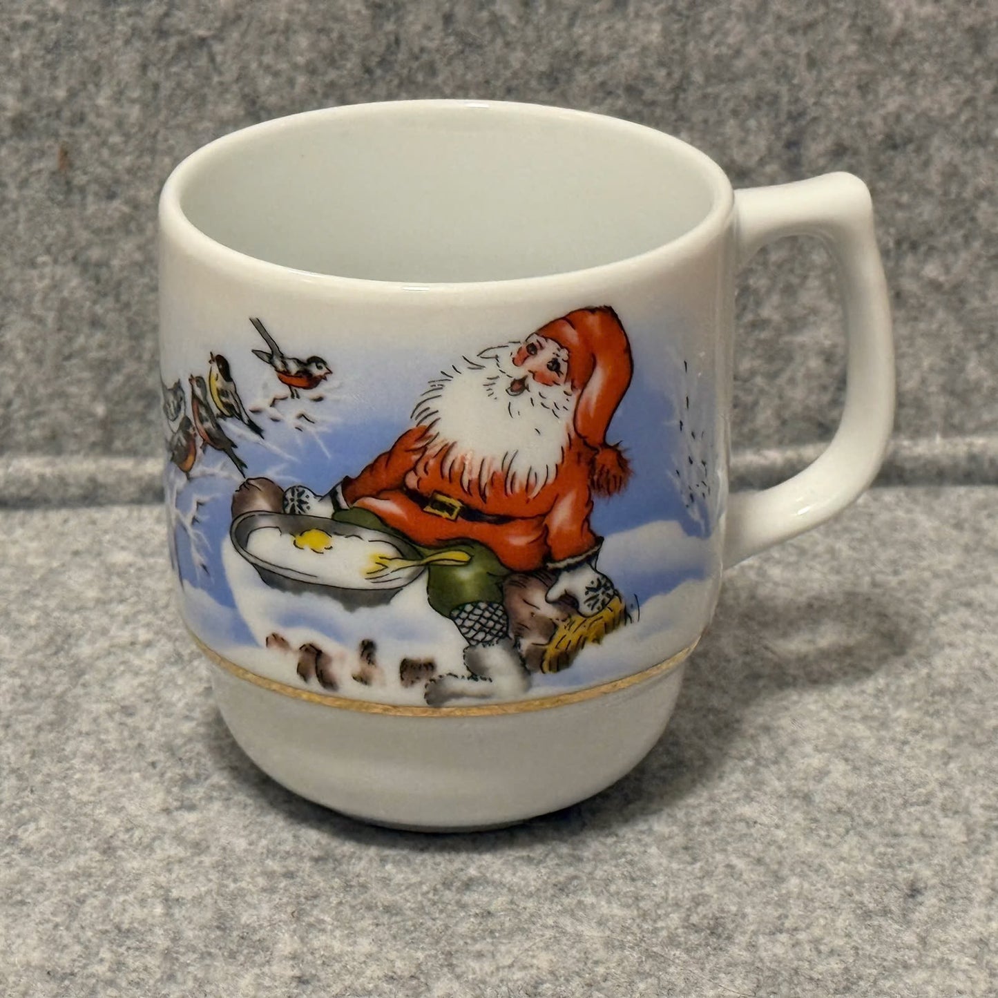 Porsgrund "GOD JUL" julekrus i porselen.