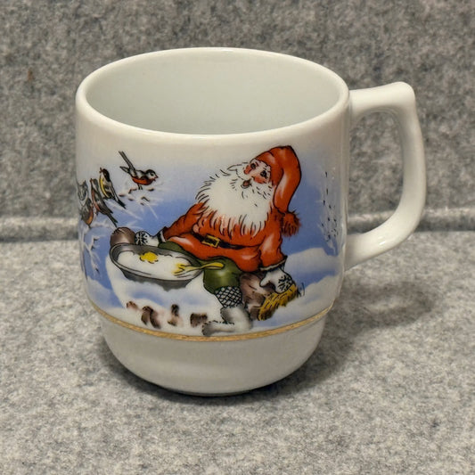 Porsgrund "GOD JUL" julekrus i porselen.