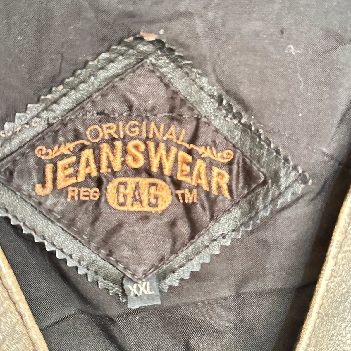 Vintage Skinnvest - "Harley owners group" (XXL)