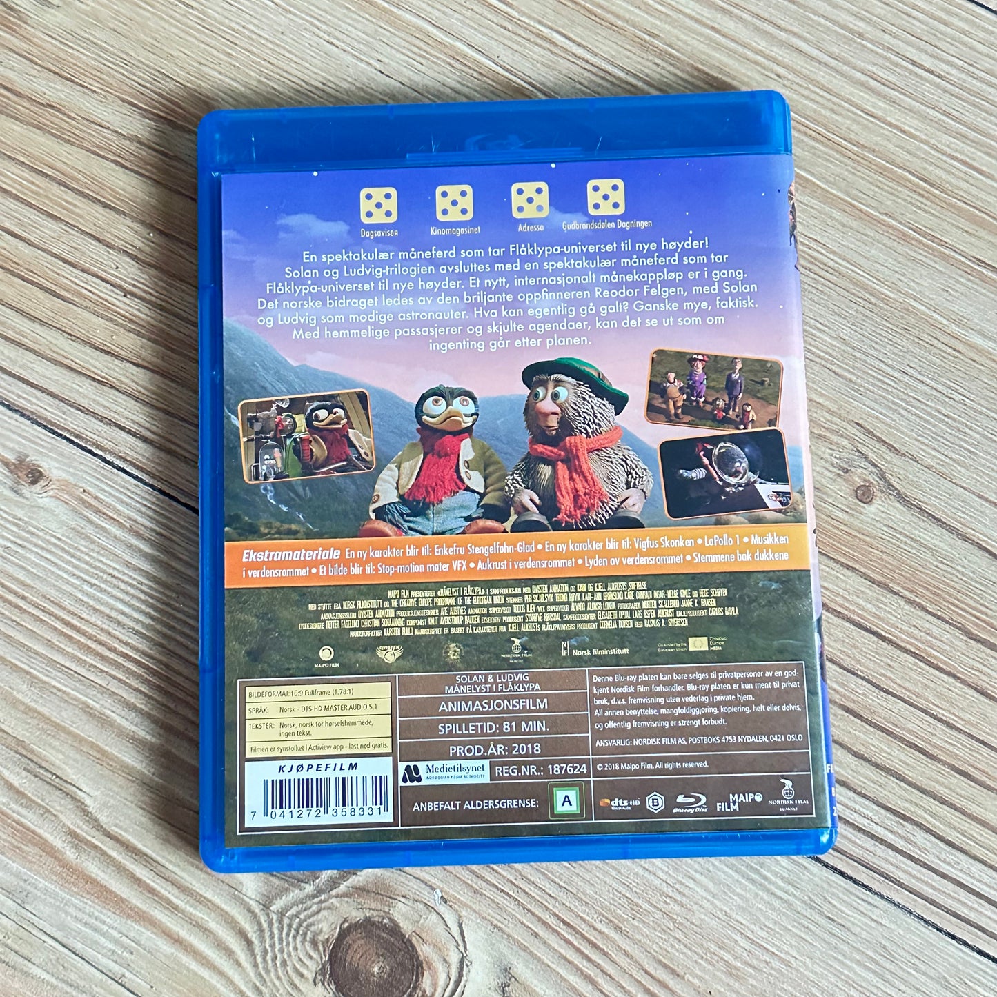 MÅNELYST i Flåklypa (Blu-ray)