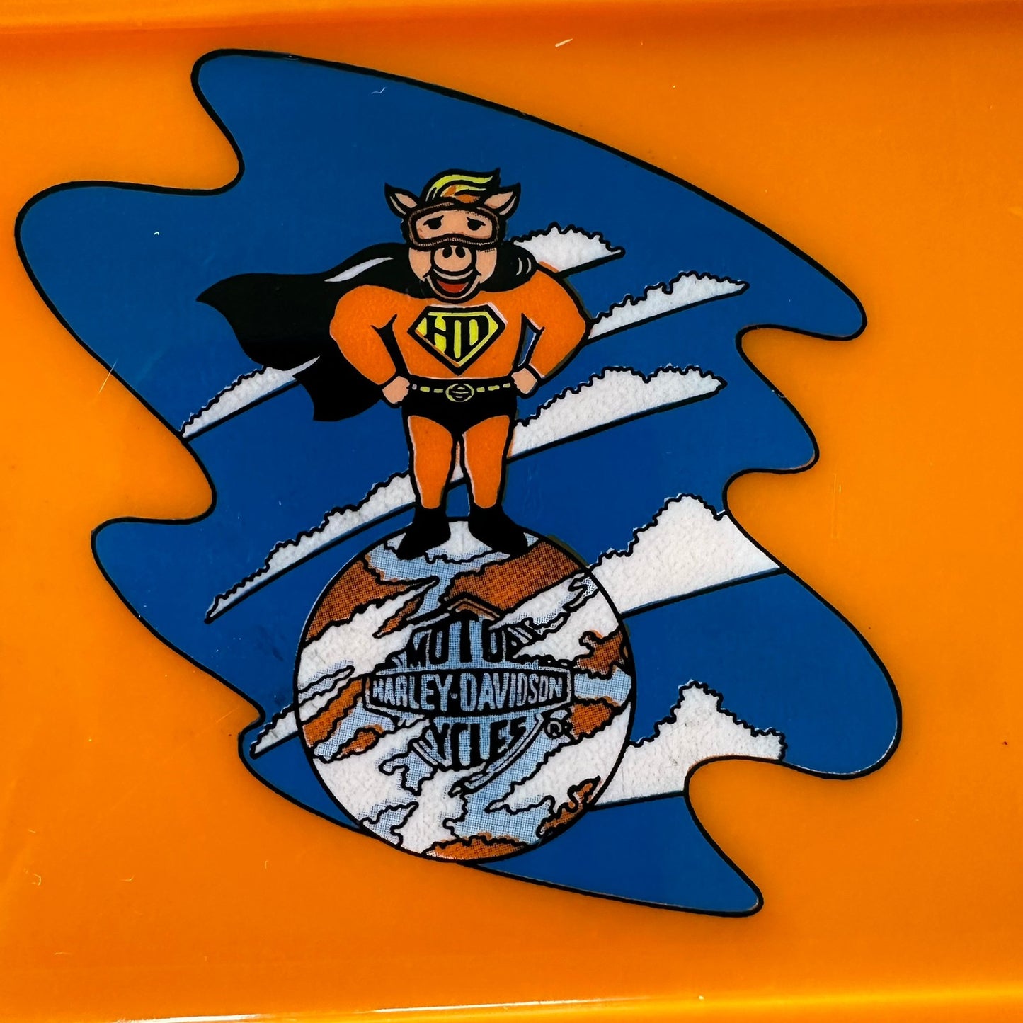Harley Davidson sett med Super Hog - Koffert med Matboks og Termos (1987)