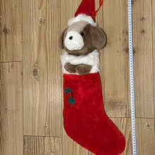 Julestrømpe hund, vintage