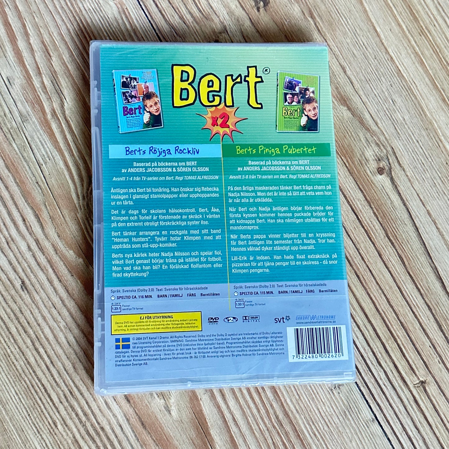Bert: Berts röjiga rockliv / Berts piniga pubertet (Dubbel-DVD) Ny i plast