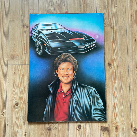 Knight Rider bilde fra 1980-tallet med Michael Knight & Kit