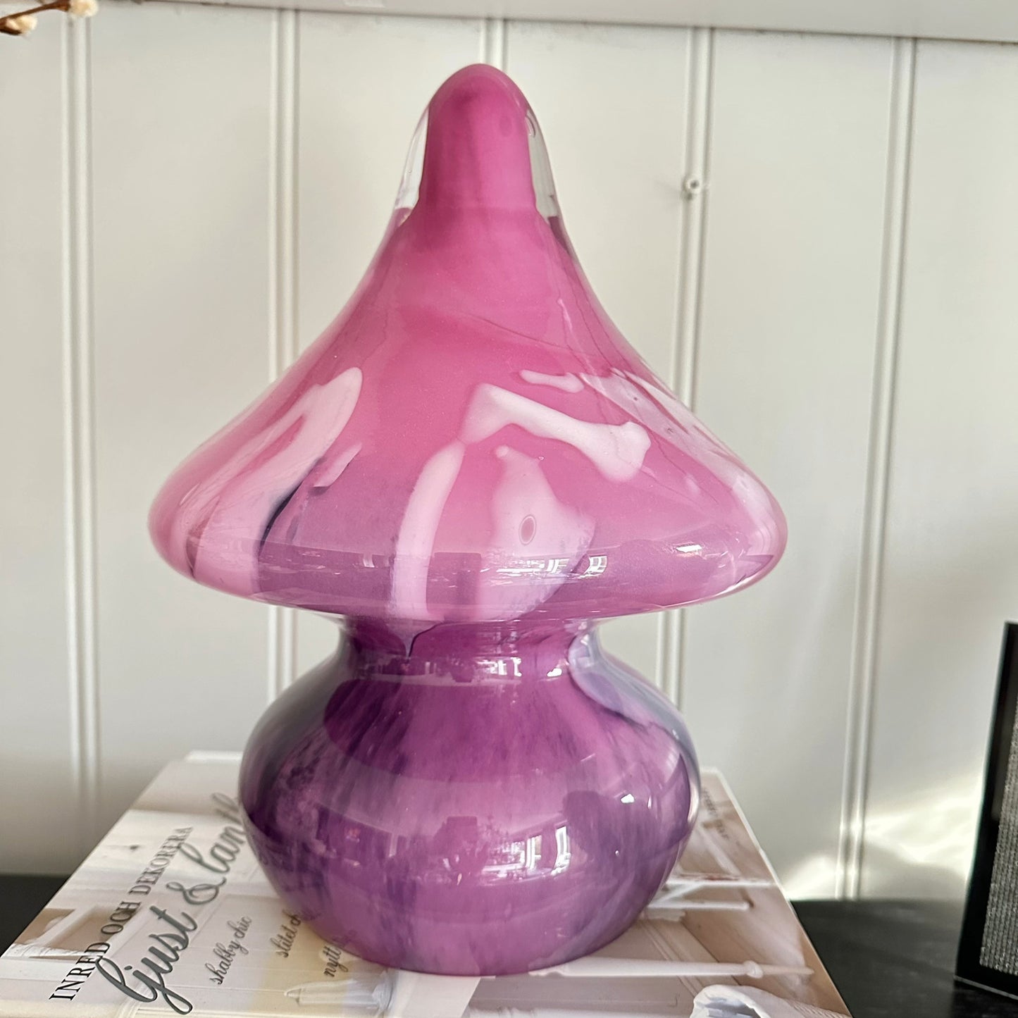 Stilig Sopplampe fra Randsfjord glassverk (1970-tall) - som ny !