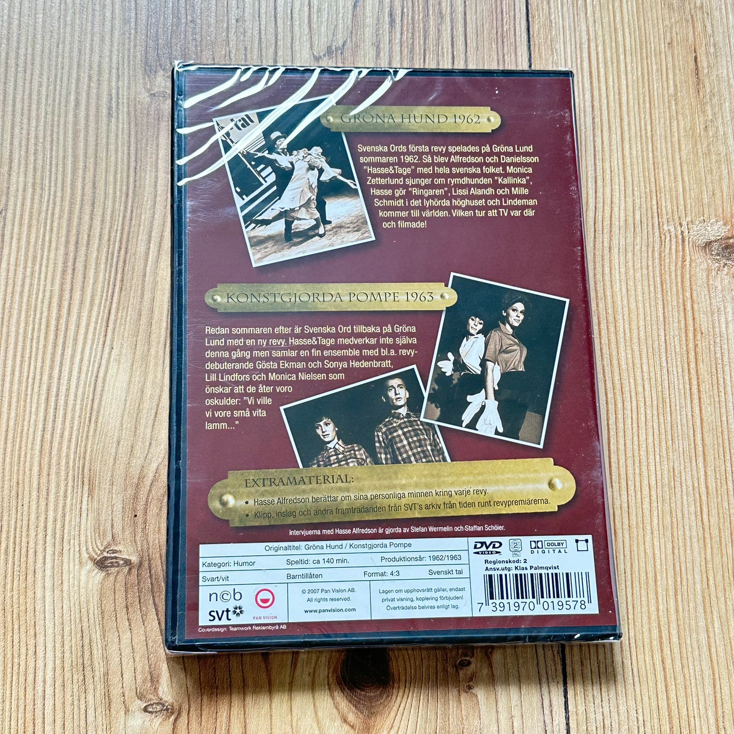 HASSE & TAGE - SAMLEDE REVYER (DVD) 5 av 6 plater er forseglet