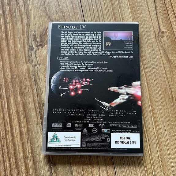 STAR WARS TRILOGY (DVD Norsk tekst)) Boks med filmene IV, V & VI + BONUS DVD