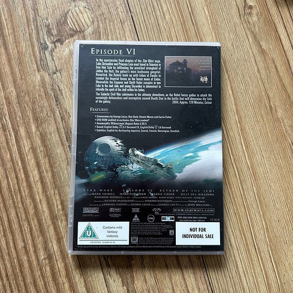 STAR WARS TRILOGY (DVD Norsk tekst)) Boks med filmene IV, V & VI + BONUS DVD