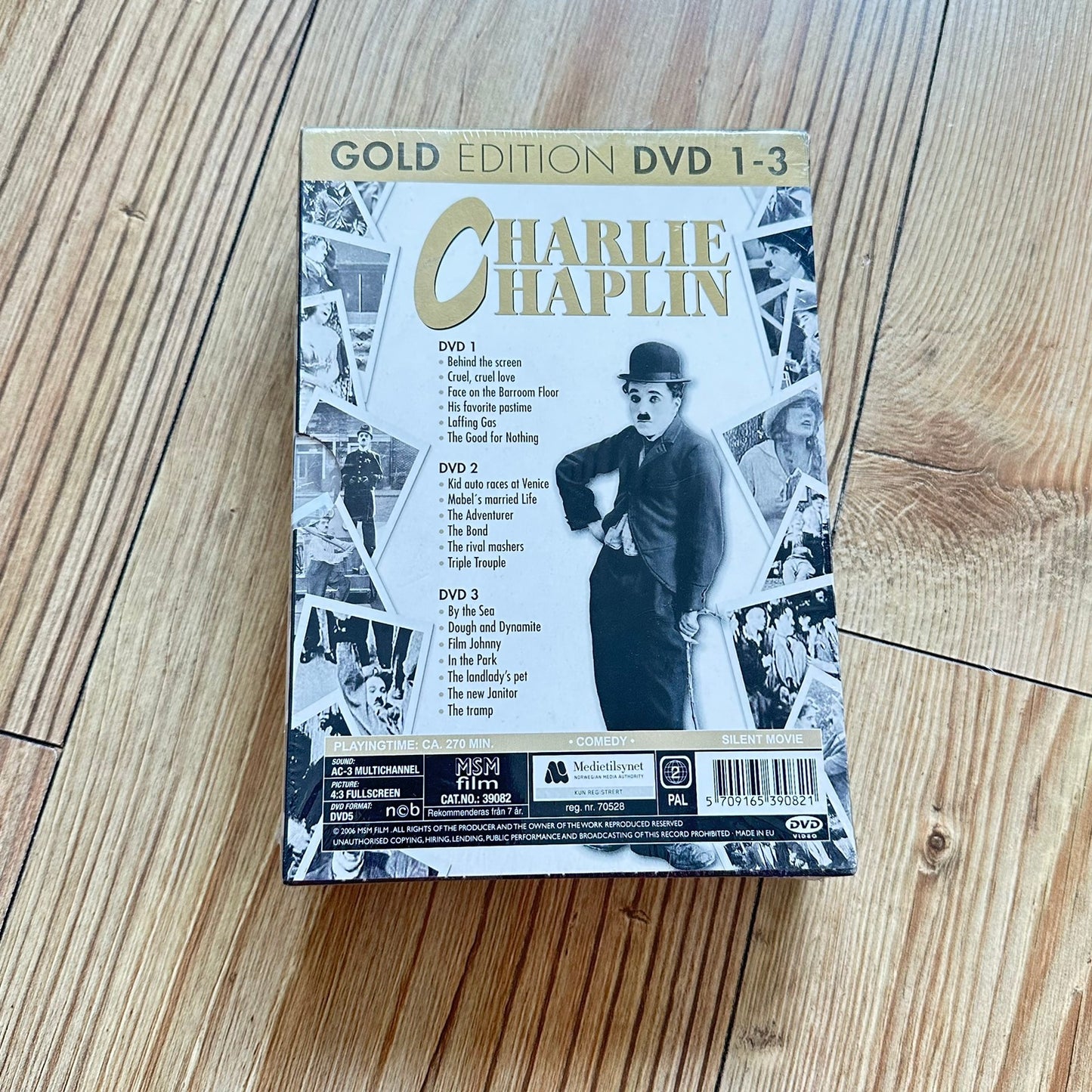 Charlie Chaplin - Gold Edition DVD 1-3 (Ny i plast)